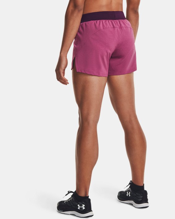 Women's UA Launch SW ''Go Long'' Shorts, Pink, pdpMainDesktop image number 1